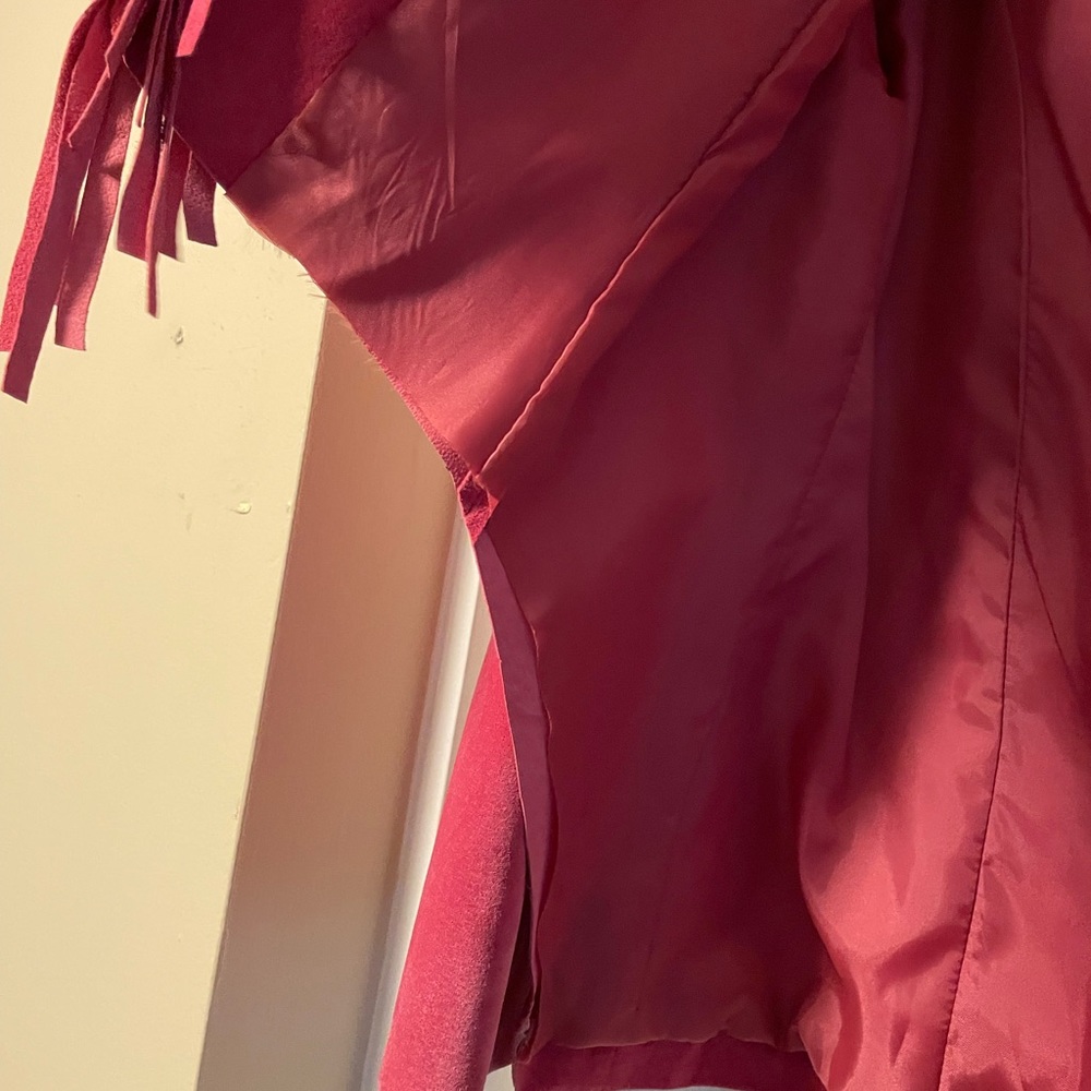 Ruby Ch Raspberry Suede Jacket - image 5